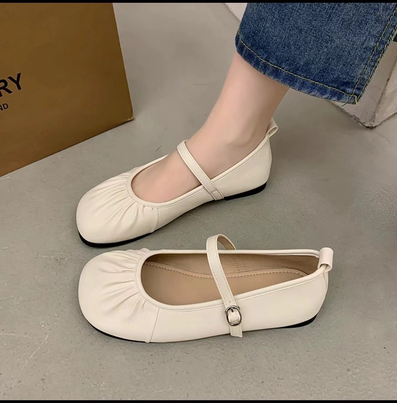 Casual Flat Bottom Soft Sole Comfort France Vintage Shoes 5e0c