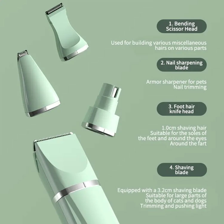 Electric Cat & Dog Groomer - Charging Shaving Machine with Anti-slip Padded Cutting Blade