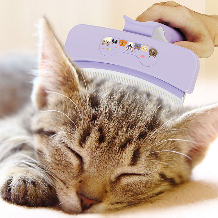 Pet Hair Removal Brush - Durable Stainless Steel Pet Care Comb for Controlling Hair Loss and Daily Care of Pet Supplies