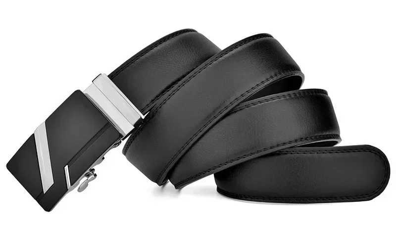 Men High Quality PU Leather Belt for Men Strap Metal Automatic Buckle LONG Plus Large Size 130 140 150 160 170 cm BeltX240923