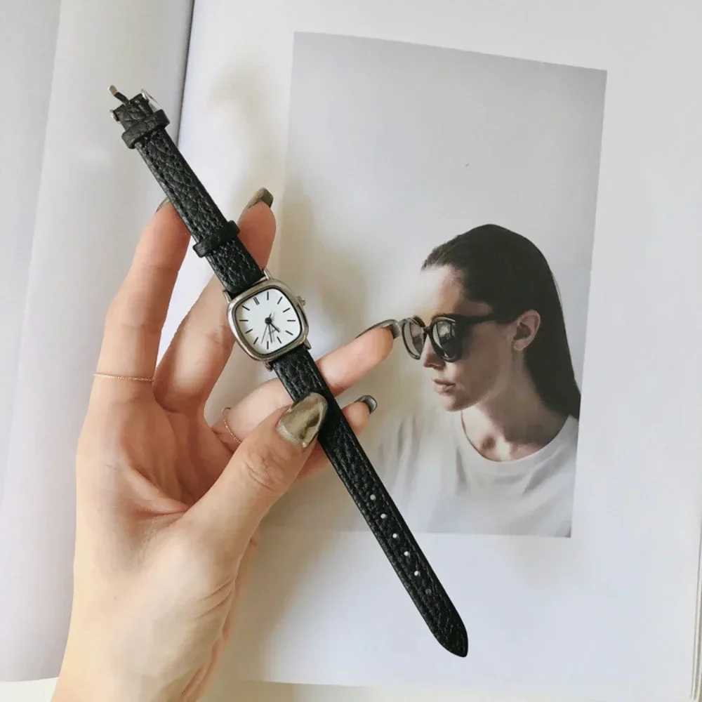 Square Womens Watches Bracelet Leather Belt Quartz Wristwatches Simple Ladies Watch Female Clock Watch X240923