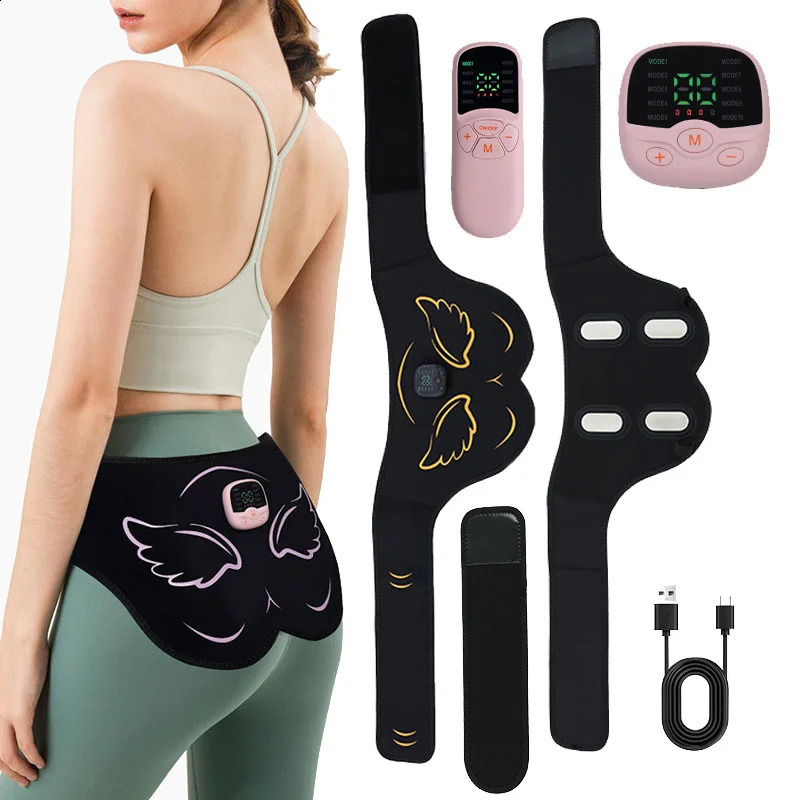 Electric Butt Muscle Stimulator EMS Hips Trainer USB Rechargable Buttocks Lifting Muscle Toner Lose Weight Burning Fat Fitness 240911