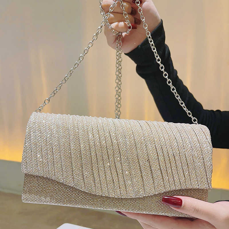 Clutch Bag Korean Fashion Chain Designer Bag Daily Casual Shoulder Bag Crossbody Bag Small Bag Womens Wallet Handbag 240920
