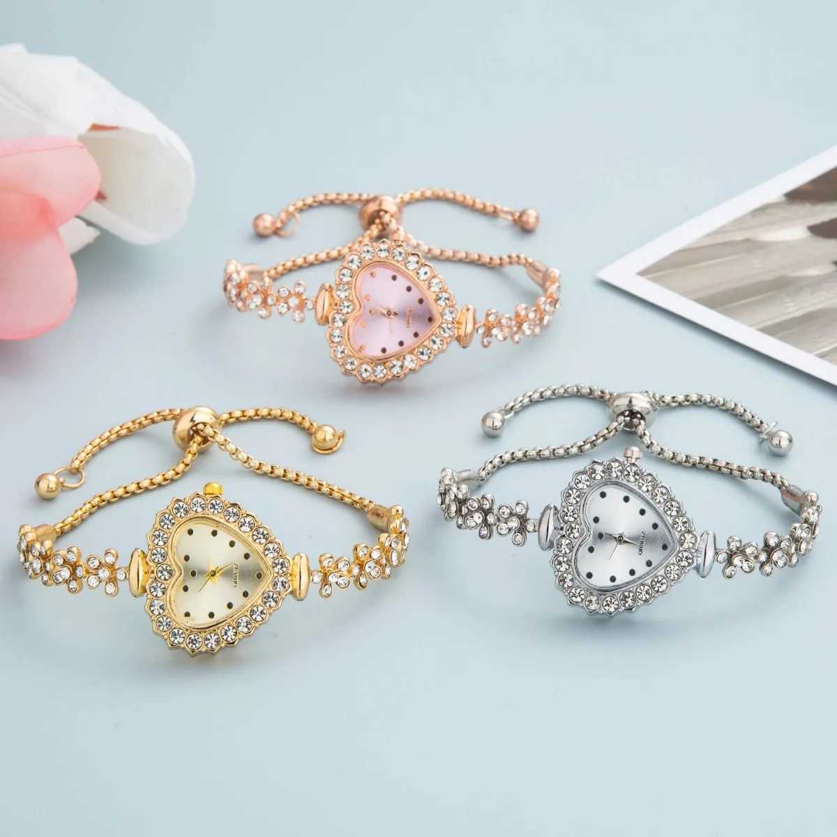 Luxury Crystal Women Bracelet Watches Top Brand Fashion Diamond Ladies Quartz Watch Steel Female Wristwatch Montre FemmeX240923