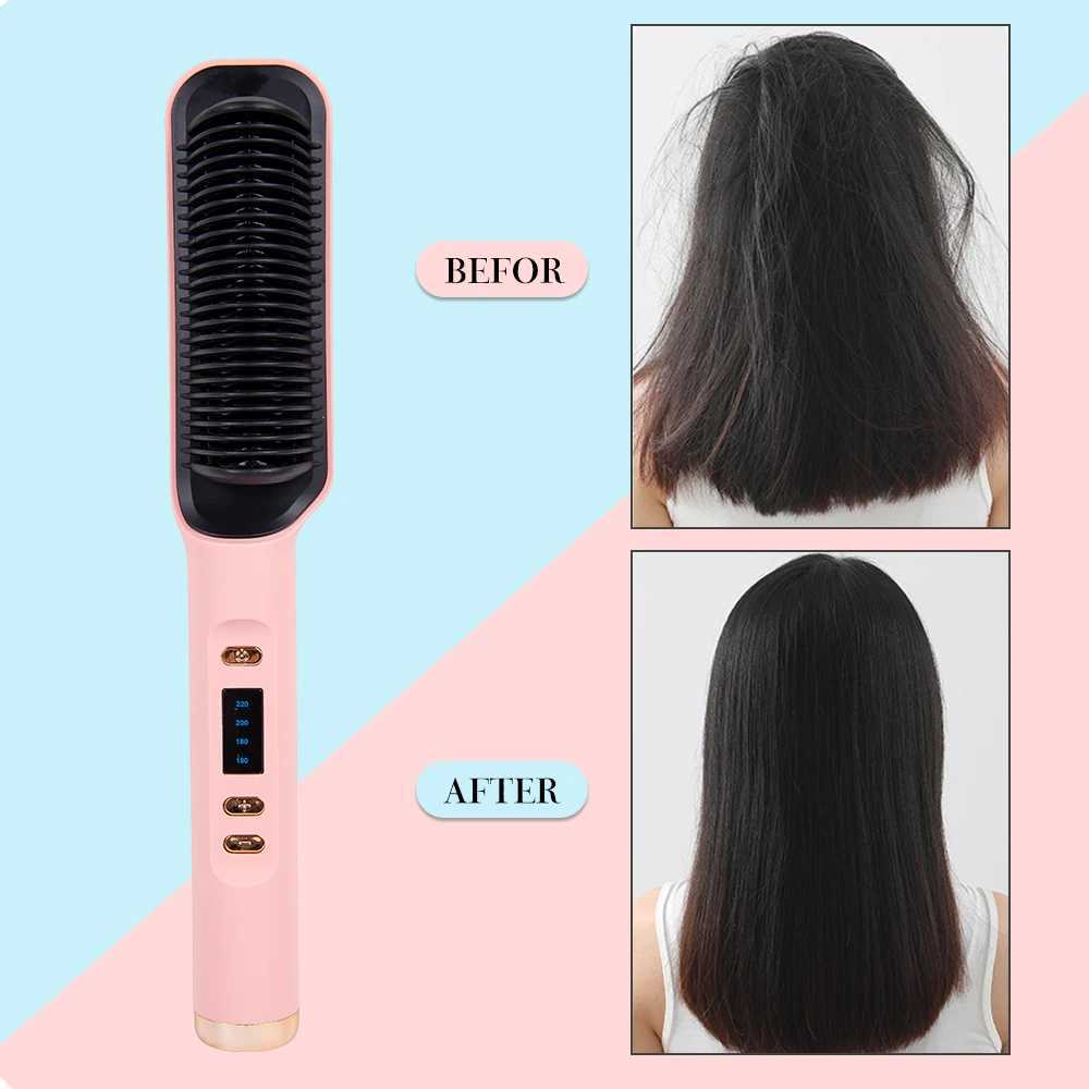 Electric straightening brush hot comb straightener flat ferroelectric straightener hot comb straightener CL240923