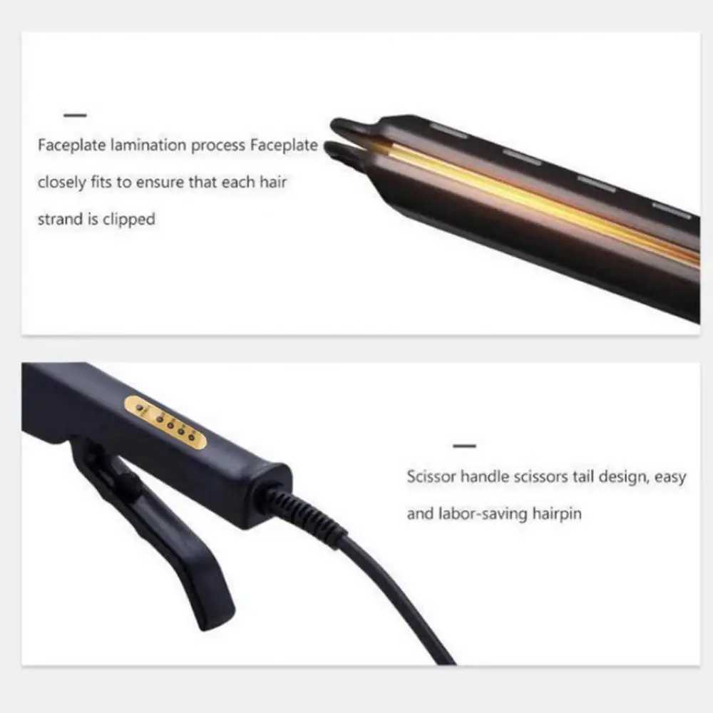 Professional adjustable temperature fast heating wet dry use womens straightener CL240923