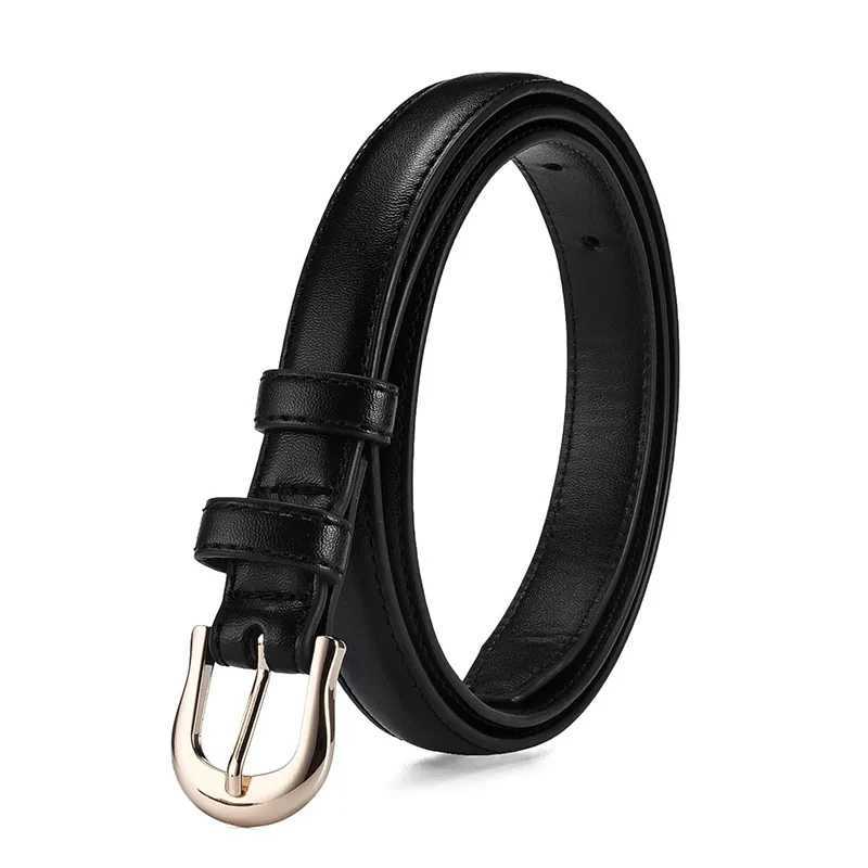 1pc Womens Belt Fashion Simple Versatile Thin Belt Authentic High Grade Trend Soft Belt Paired Western Trousers Jeans Lady BeltX240923
