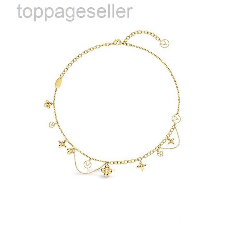 Designer chains necklaces designer pendant necklace bracelet for women men pink plate small flower letter womens chain bracelets luxury fine jewelry set girl gift p