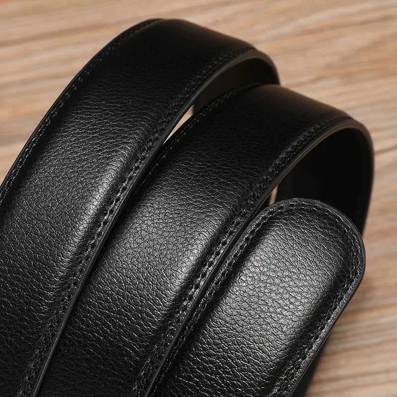 Ratchet Men Belt Replacement Strap 1 3/8 Large Size 150cm 170cm Leather Belt Strap for 40MM Slide Click Automatic BuckleX240923