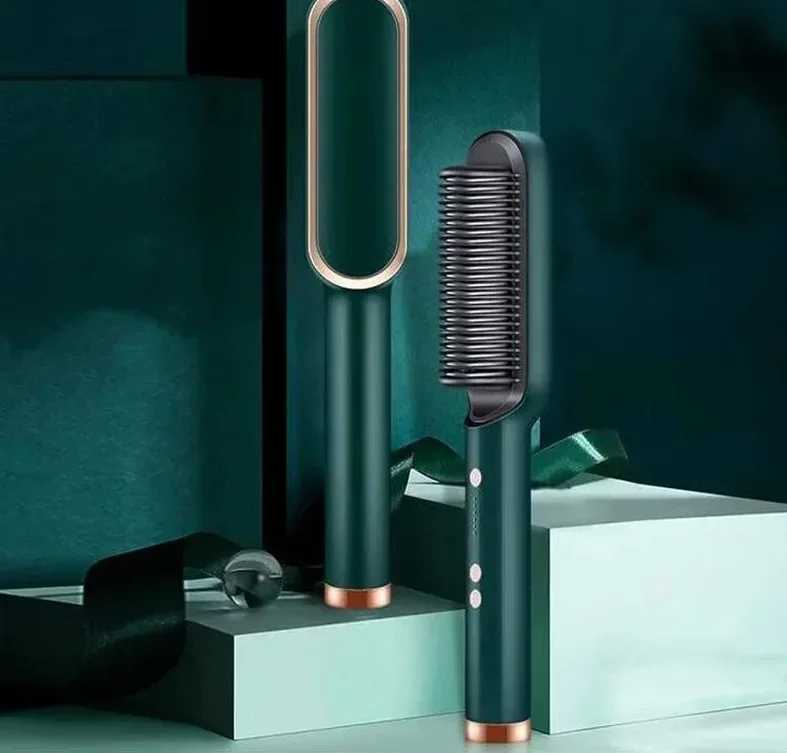 Mini straightener hot comb hot selling custom hairstyle tool straightening brush straightener CL240923