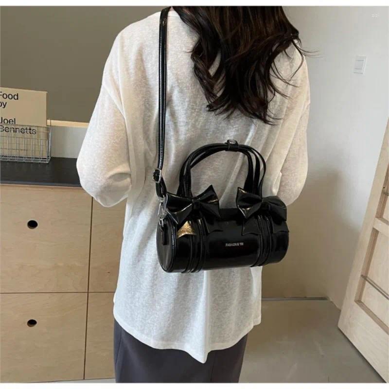 Shoulder Bags JIAERDI Sweet Cool Bow Y2k Hand Bag Women Cute Leather New Soft Pillow Messenger Female Haruku Red Aesthetic