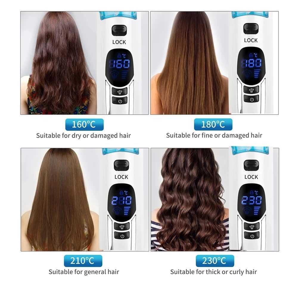 Steam straightening brush Steam professional straightening brush Moisturizing care straightening iron CL240923