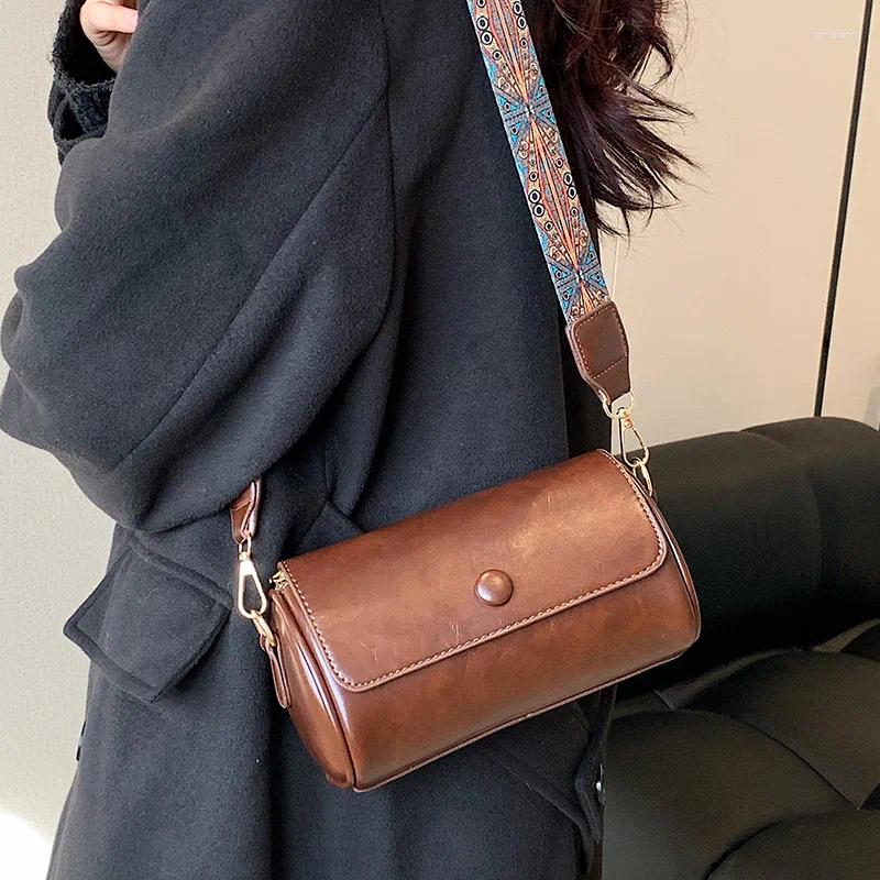 2025 NEW 2025 NEW Totes Retro Women Round Bags Fashion Female Shoulder Ladies Crossbody Bag Leather Sg zhanyishengli