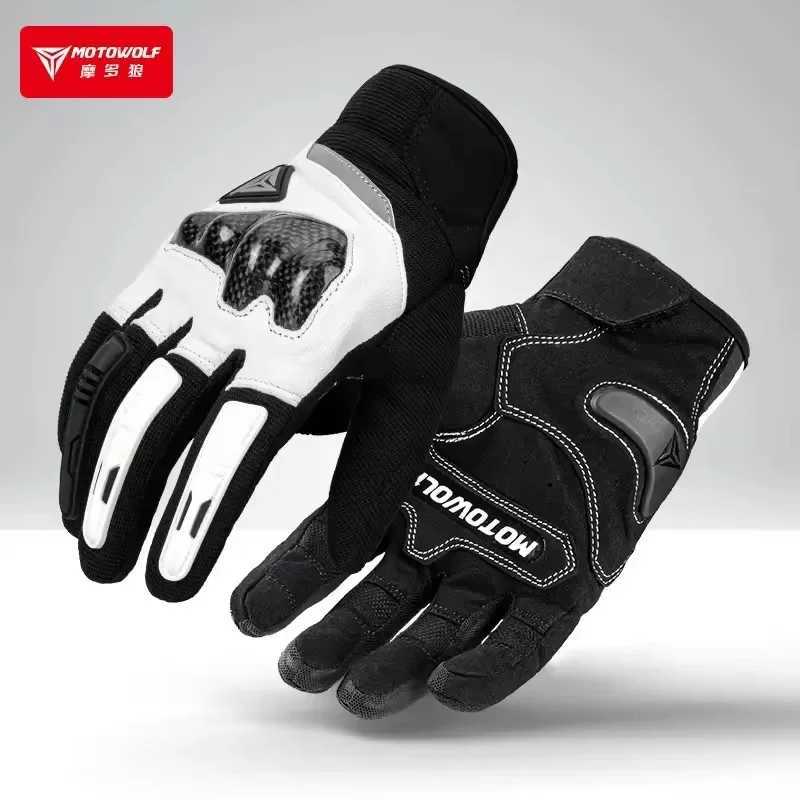 MOTOWOLF full finger motorcycle racing gloves four season off-road motorcycle cycling gloves W240923