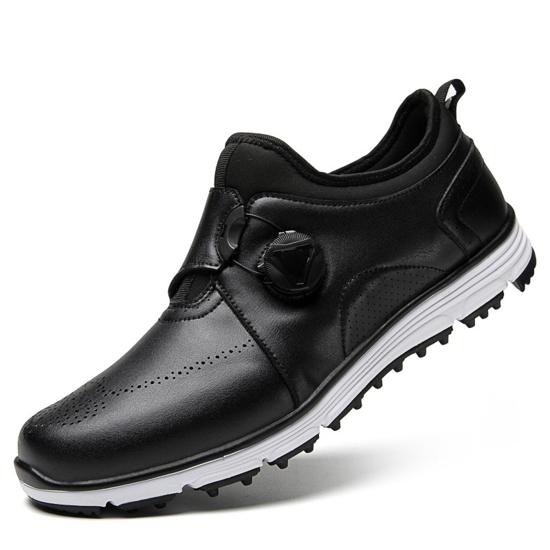 ddmytiger Four Seasons Spinning Buckle Men's Block Golf Breathable Sports Casual Anti Sideslip and Broken Nail Ball Shoes C