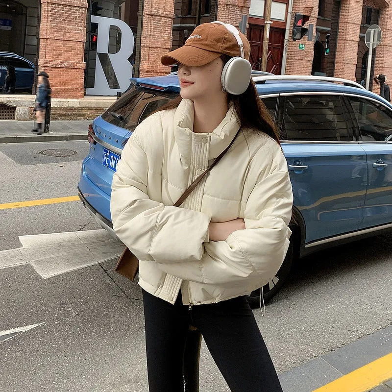 fashion 2025 new model Down Cotton Jacket Women New Winter Clothes Korean Loose Small Padded Coat Female Large Size Short Lightweight Parkas