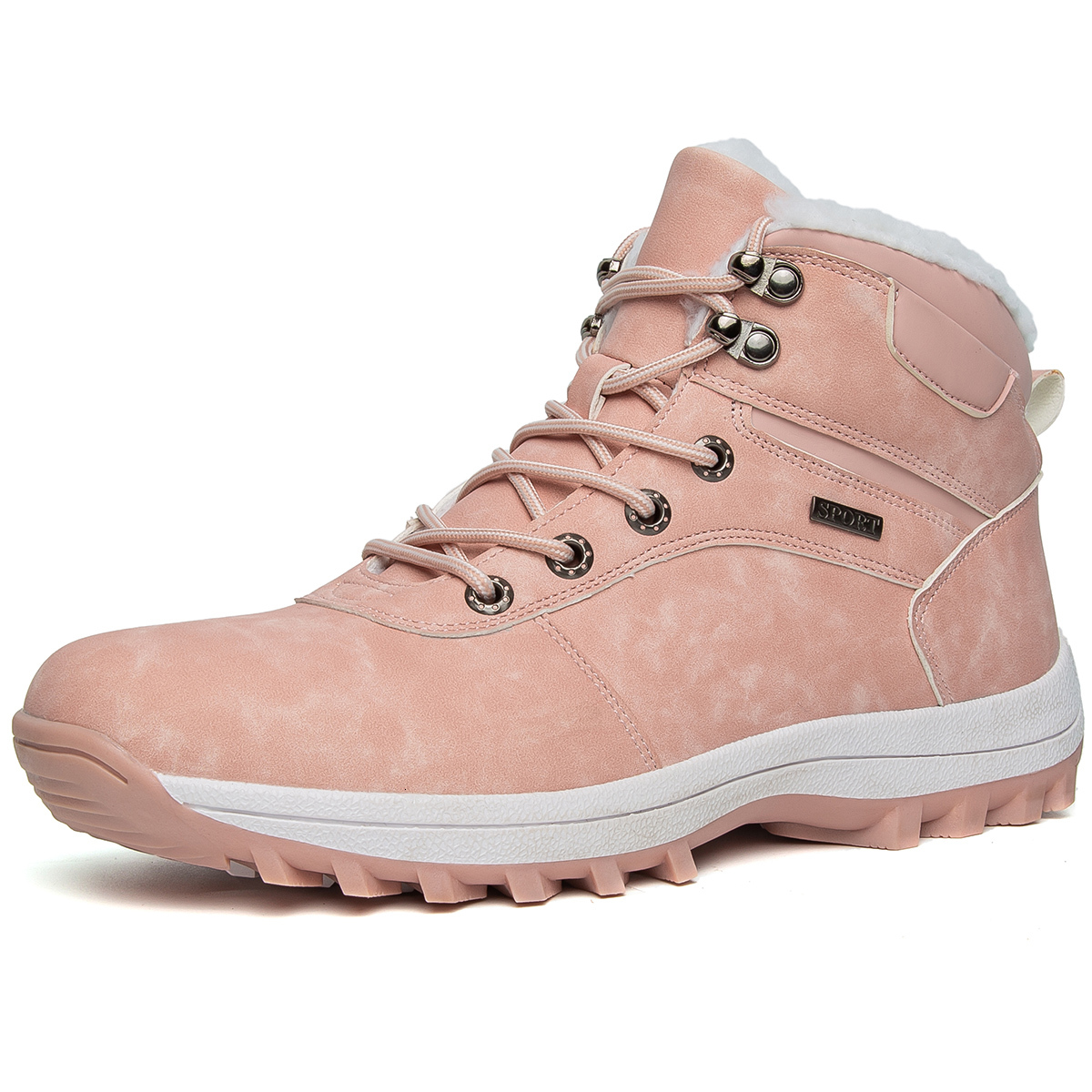 2024 Large Size 39-48 Couples Plus Plush Mountaineering Men's And Women's Cotton Shoes