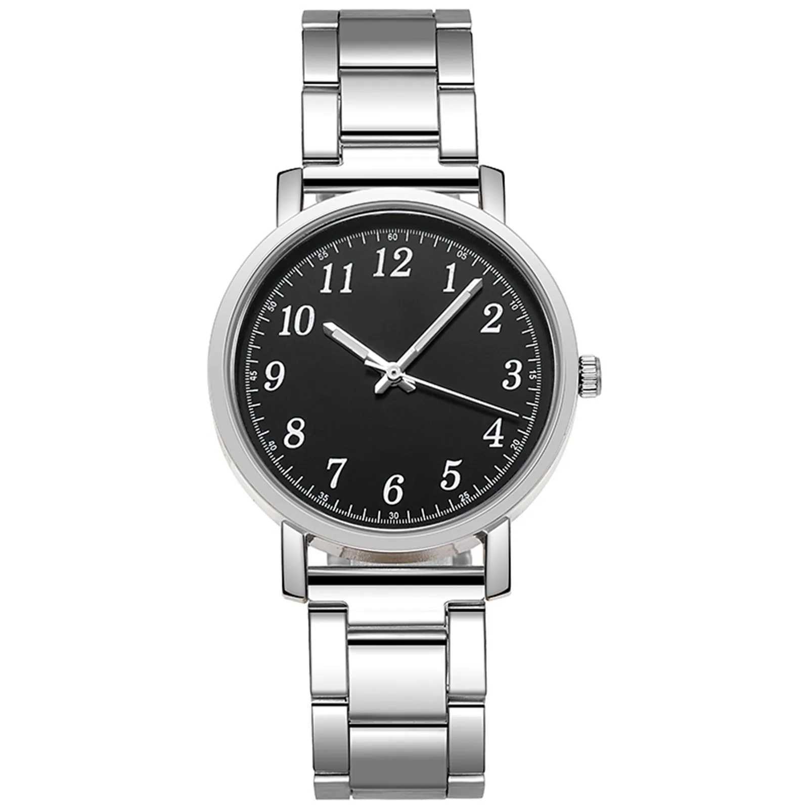 Couple Quartz Digital Watch Steel Strap Luxury Chronograph Ladies Gift Fashionable Simple Style Quartz Wristwatch Reloj MujerX240923