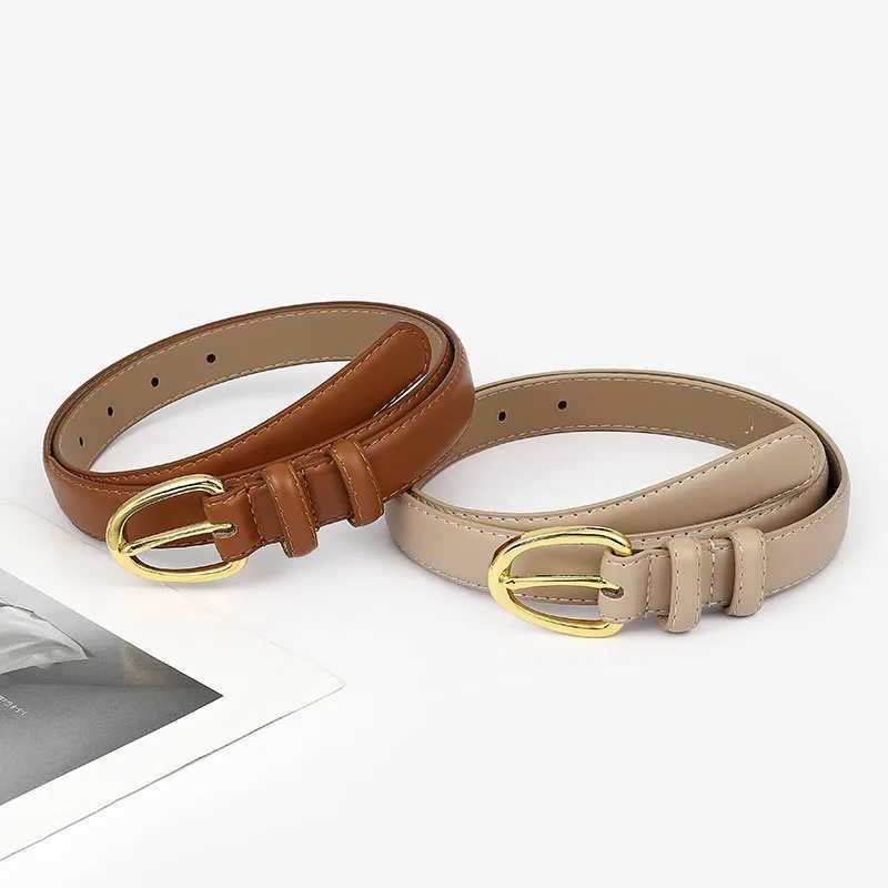 Korean Version of Women Fashion Belt Female Double-sided PU Leather Needle Buckle Simple Versatile Jeans Women Waistband BeltsX240923