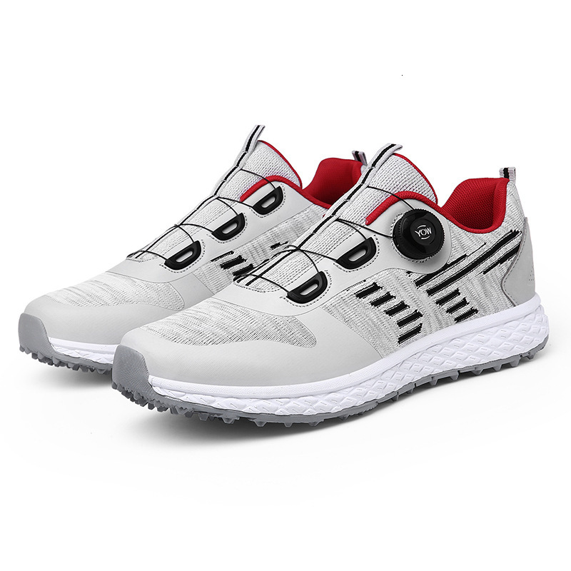 ddmytiger Large mesh golf sneakers, fixed without nails, off field training shoes, fly woven breathable shoes C