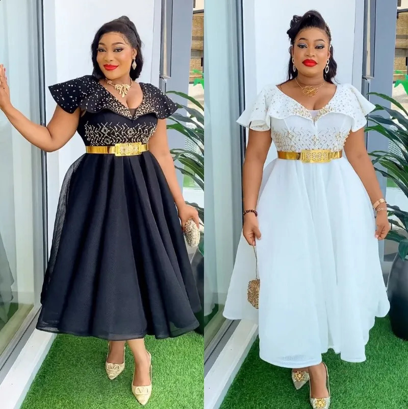 Plus Size African Women Wedding Party Dresses 2024 Osaka Ankara Evening Dresses Turkiye Costumes African Gown 240921