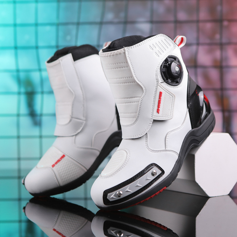ddmytiger autumn winter mid help couple anti fall racing shoes, waterproof and wear-resistant motorcycle shoes C ddmythur