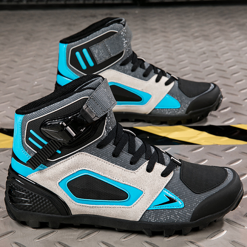ddmytiger new men's women's wear-resistant and anti slip riding for couples, outdoor leisure high top motorcycle shoes C ddmythur