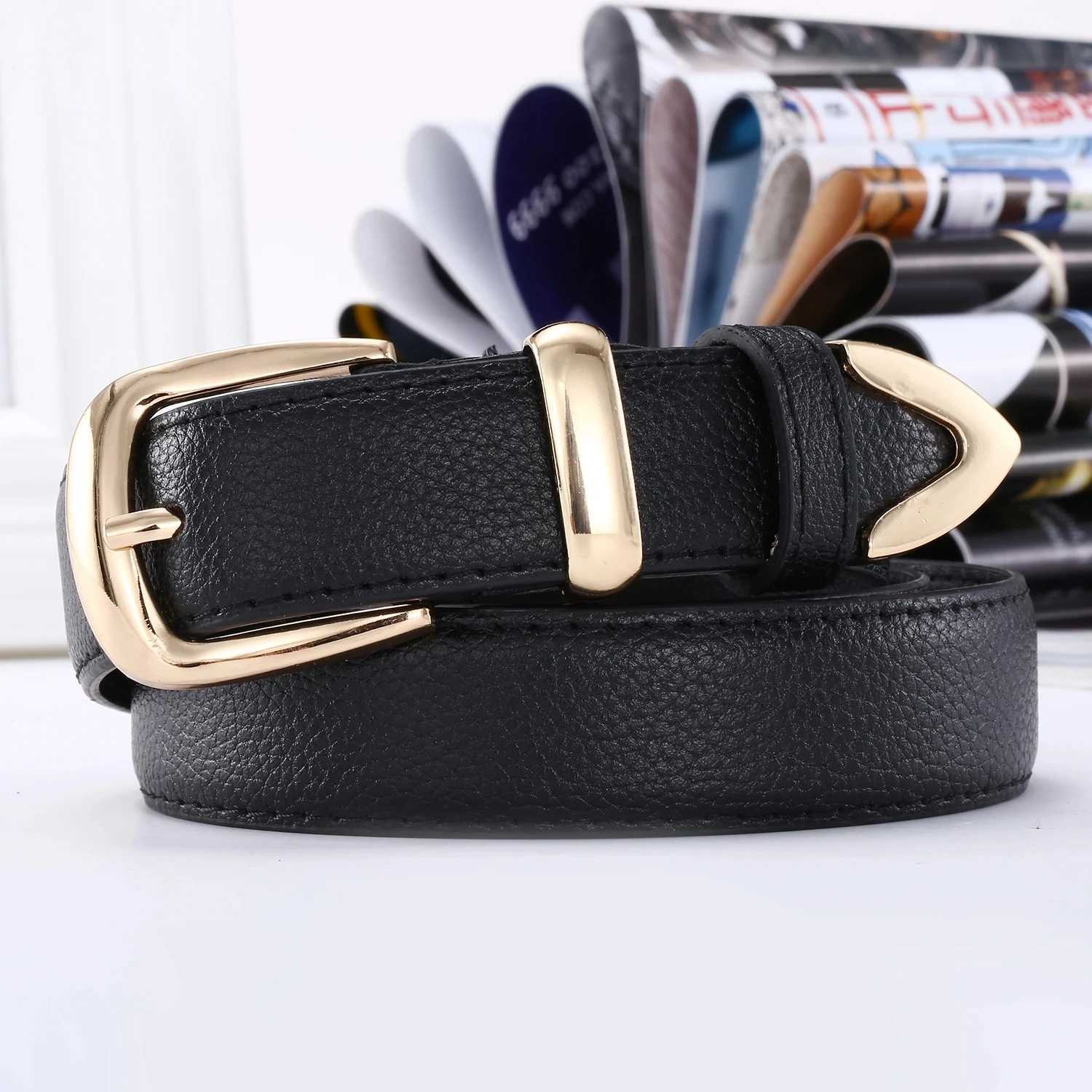 1pcs Womens Belt Simple Fashionable Needle Buckle Belt Casual Versatile Korean PU Leather Belt With Pants Jeans Belt Lady BeltsX240923
