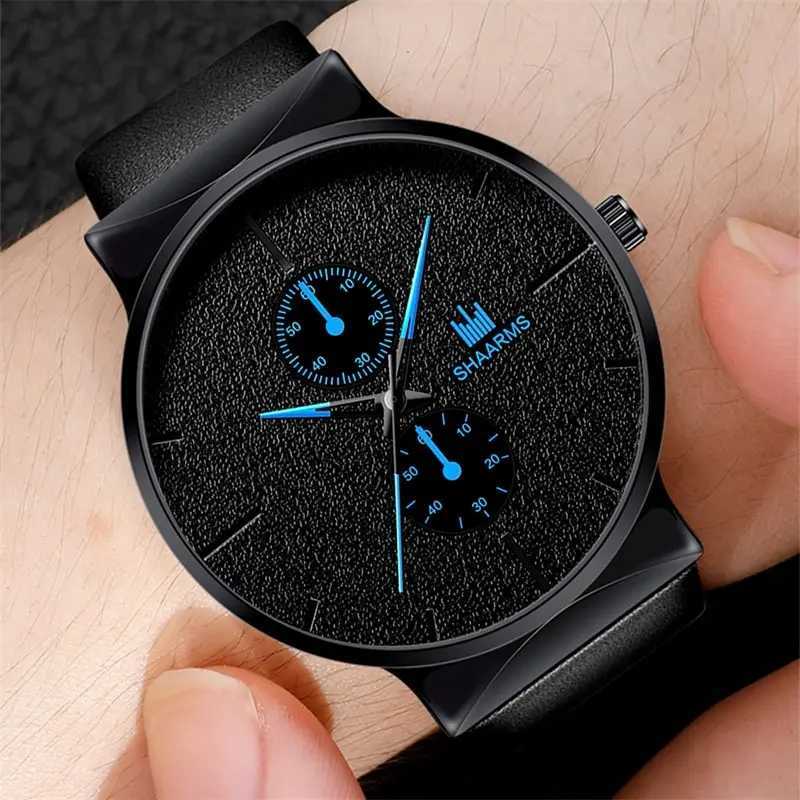 2pcs Set Fashion Mens Sports Watches Man Business Quartz Wristwatch Luxury Men Casual Clock Watch Relogio MasculinoX240923
