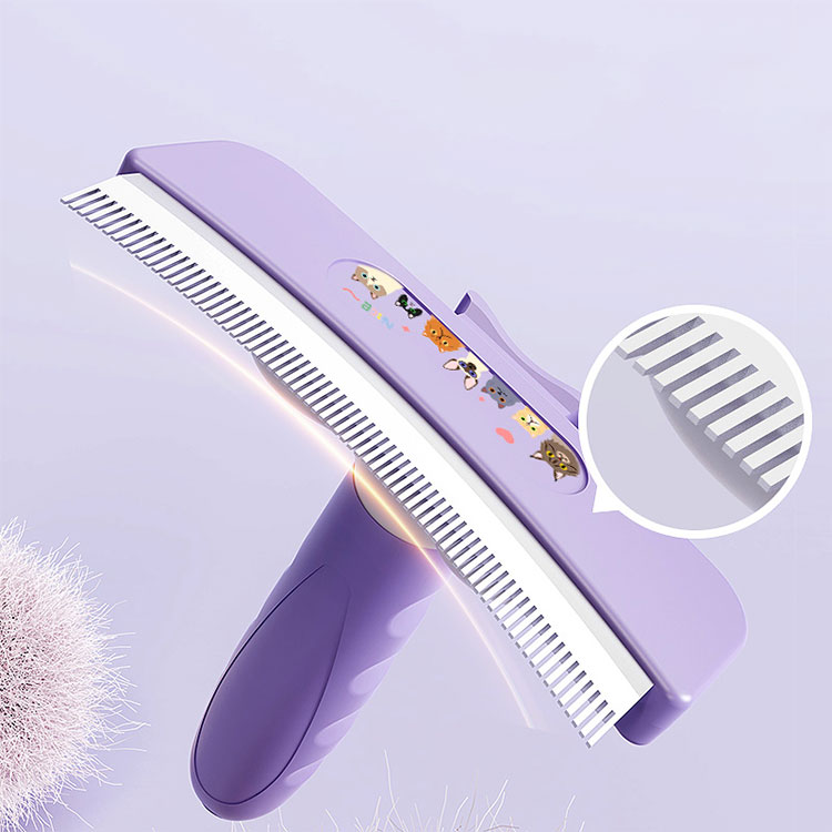 Pet Hair Removal Brush - Durable Stainless Steel Pet Care Comb for Controlling Hair Loss and Daily Care of Pet Supplies