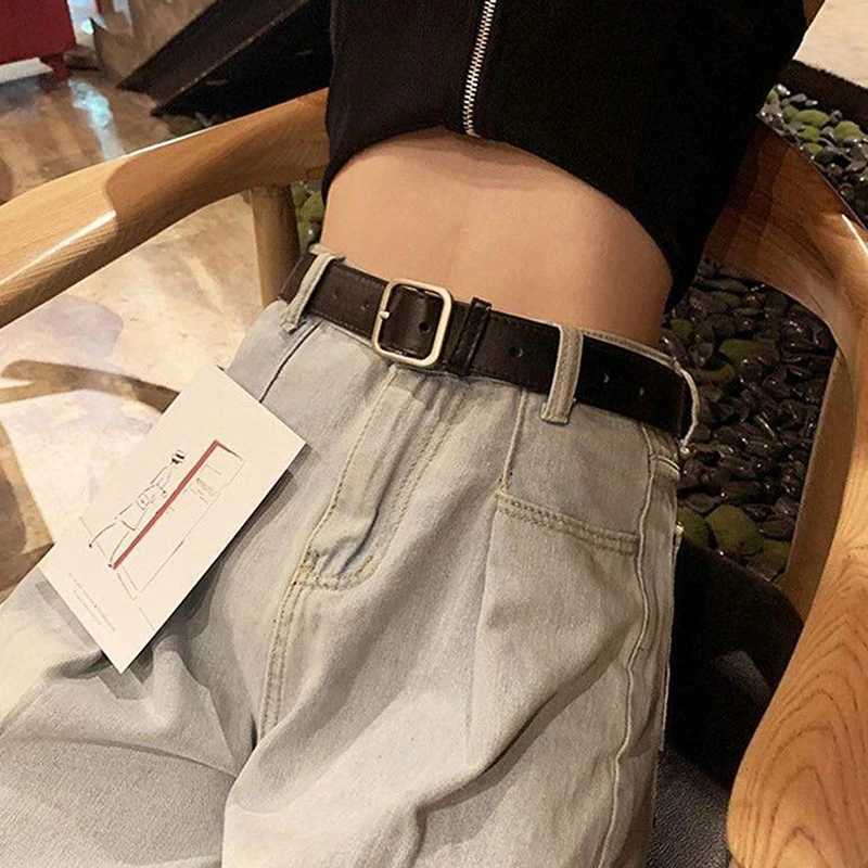 Fashion PU Leather Belt for Women Square Pin Buckle Belts High Quality Ladies Dress Jeans Strap Girls Waistband Adjustable BeltsX240923