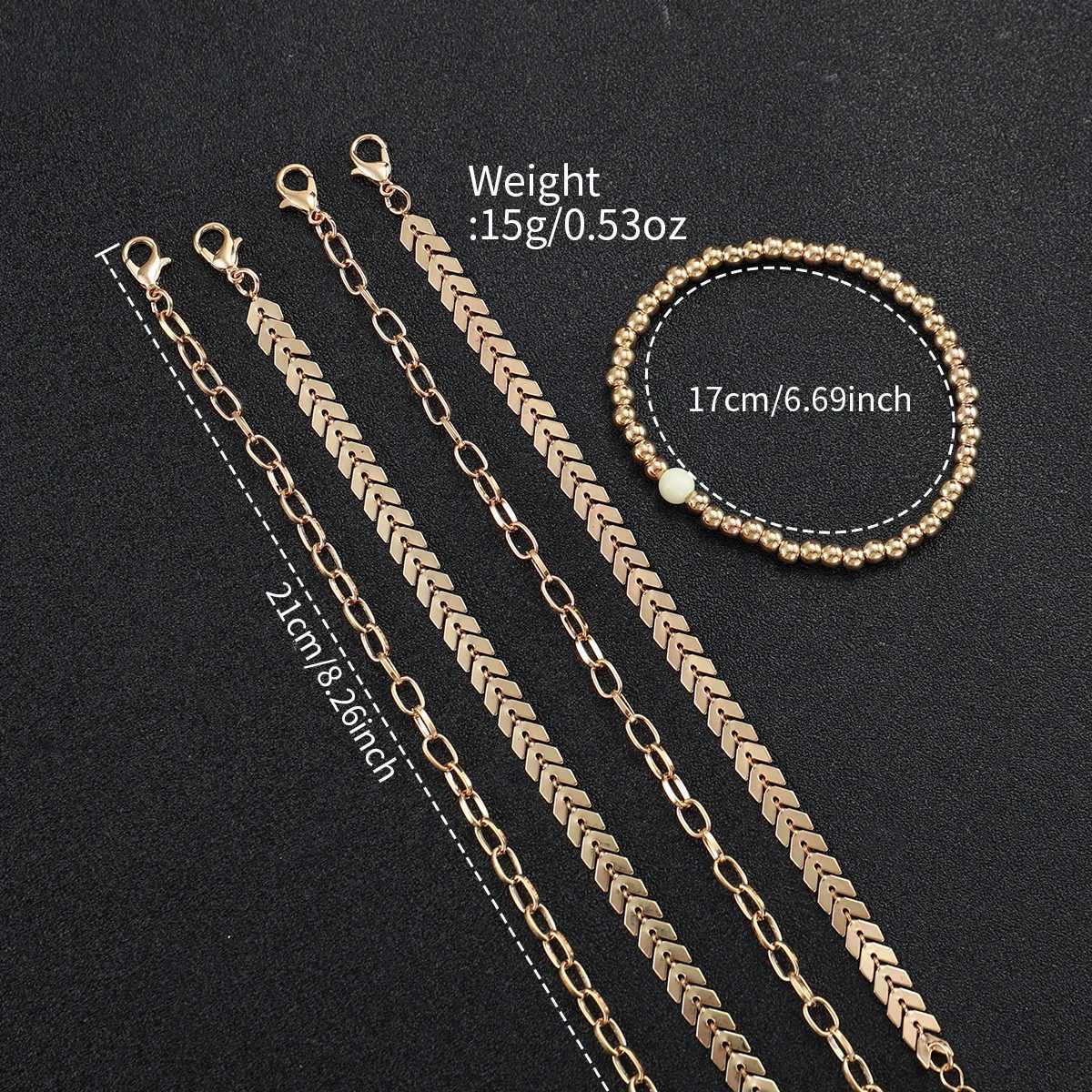 6PCS Womens Watch Fashion Gold Steel Band Quartz Watches Bracelets SetWithout BoxX240923