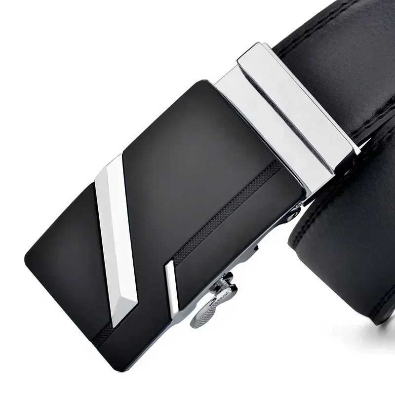 Men High Quality PU Leather Belt for Men Strap Metal Automatic Buckle LONG Plus Large Size 130 140 150 160 170 cm BeltX240923