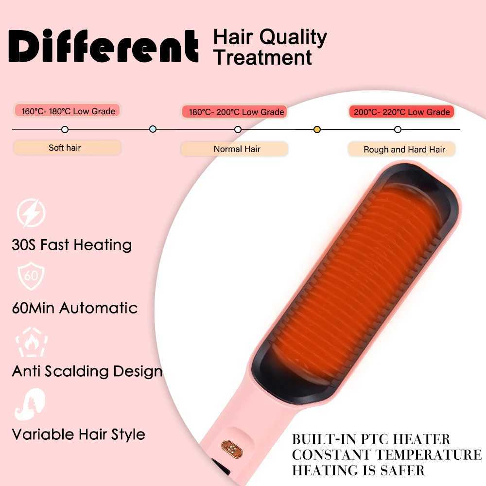 Electric straightening brush hot comb straightener flat ferroelectric straightener hot comb straightener CL240923