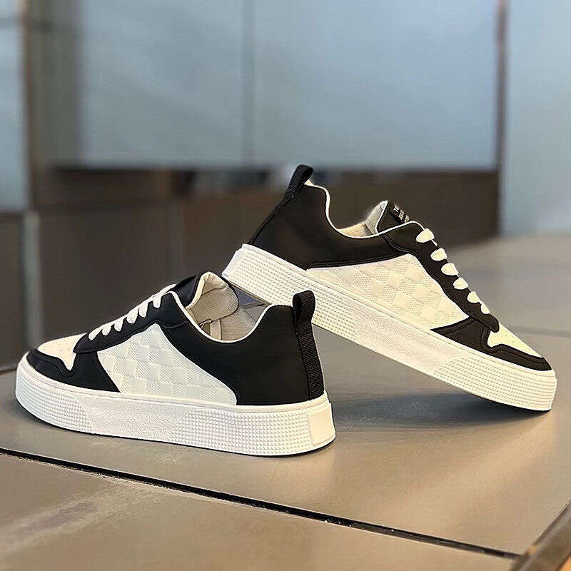 Men Sneaker 2024 Four Seasons Fashion British Style Flat Bottom Casual Male Lace Up Platform Running Shoes Tenis Mascuo