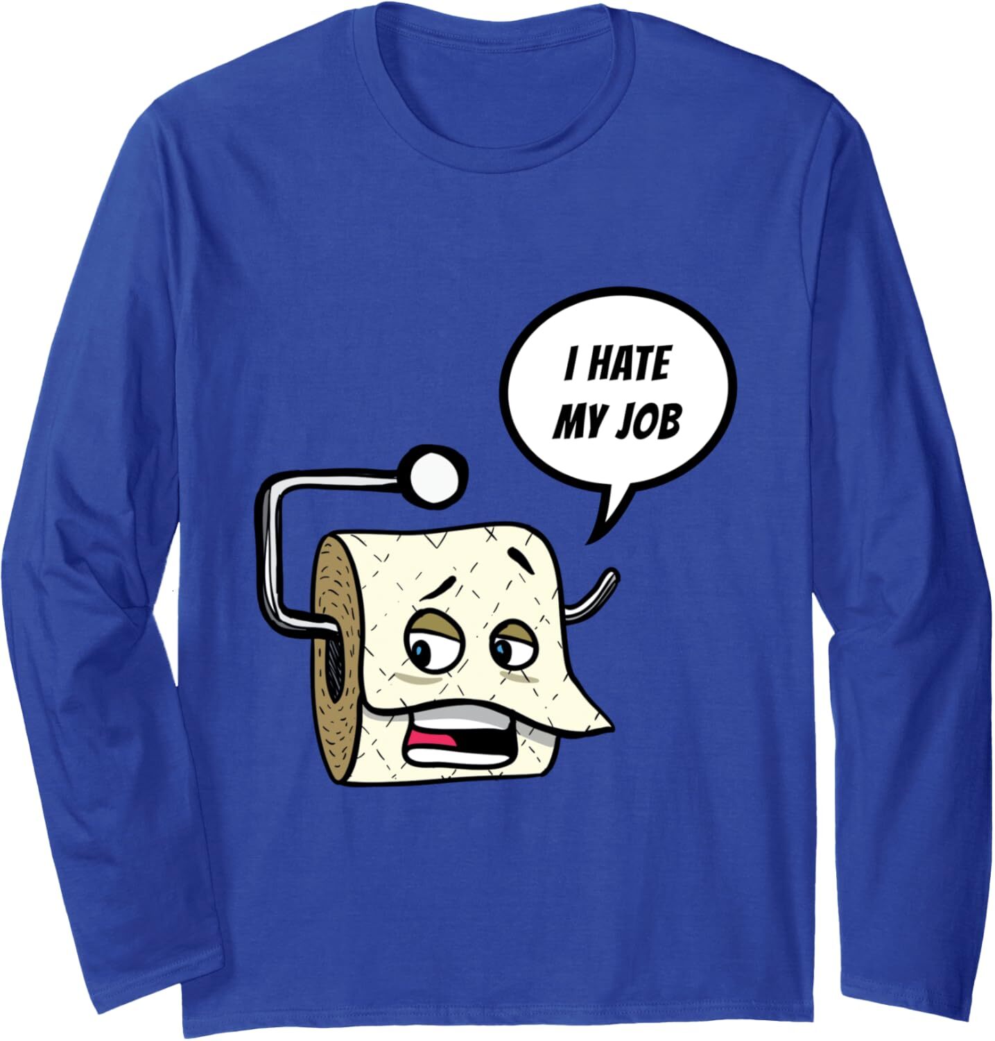 Long Sleeve Shirts for Men sweatshirt I HATE MY JOB Funny Cool Hard Workers Gift Long Sleeve Tee Streetwear Casual tops clothes