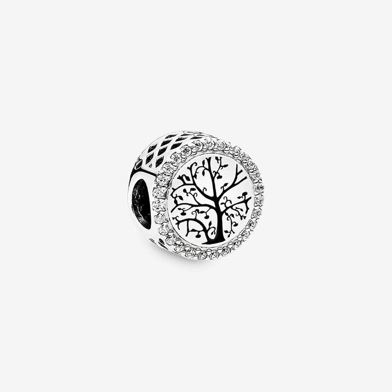 Grandma Charm 925 Sterling Silver Logo Charms Set Bracelet Bangle DIY Making Components Women Jewelry Beads Round Charm With Luxurious Box W