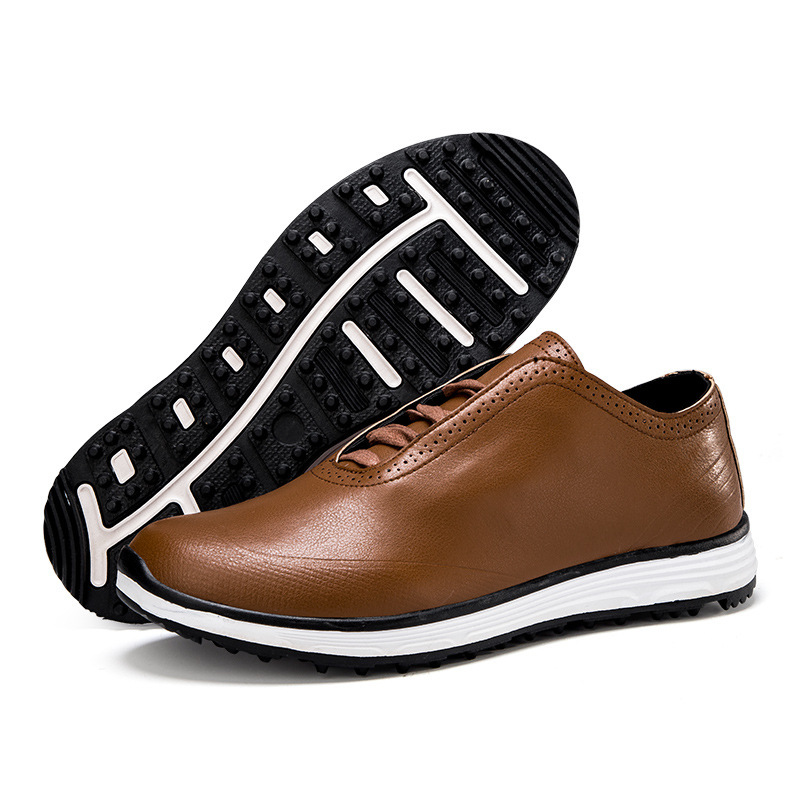 ddmytiger 2024 new comfortable men's fashionable wear-resistant microfiber golf shoes, anti slip and waterproof casual sports shoes C ddmythur