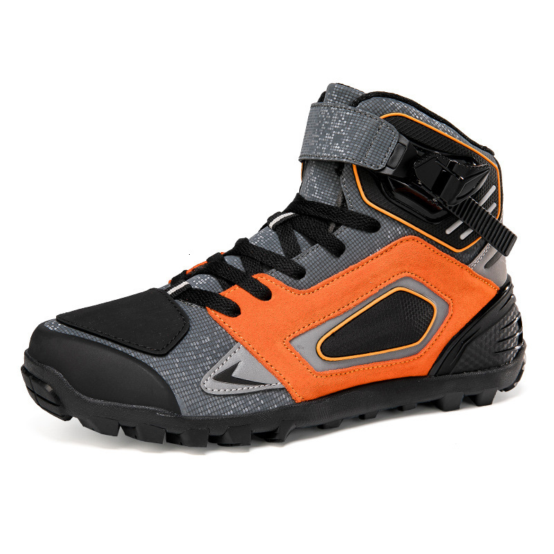 ddmytiger new men's women's wear-resistant and anti slip riding for couples, outdoor leisure high top motorcycle shoes C ddmythur