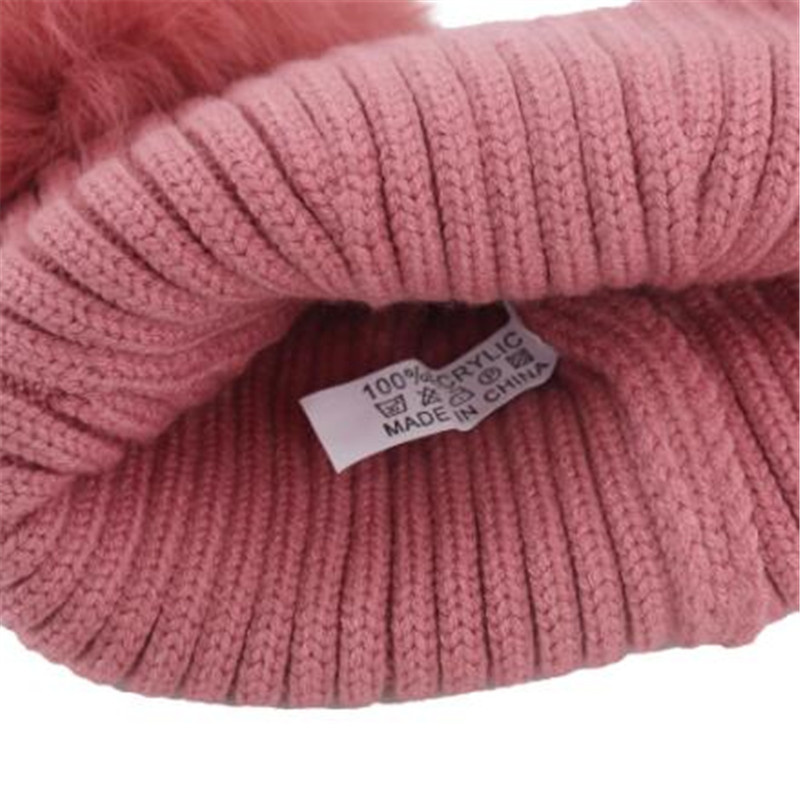 Winter Kids Caps Designer Knitted Hat Fashion Letter Baby Cap Popular Warm Windproof Double Pom Children Beanie Hats Fit 1-5 Years