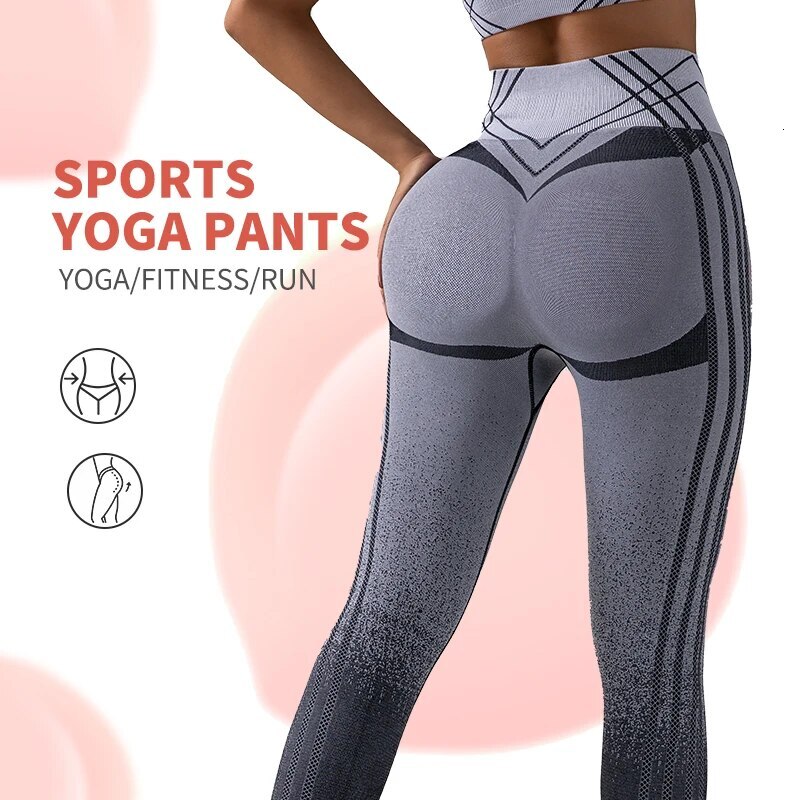 Yoga Pants Sport Leggings Piece Seamless High Waist Push Up Woman Tights Fiess Workout Gym Clothing