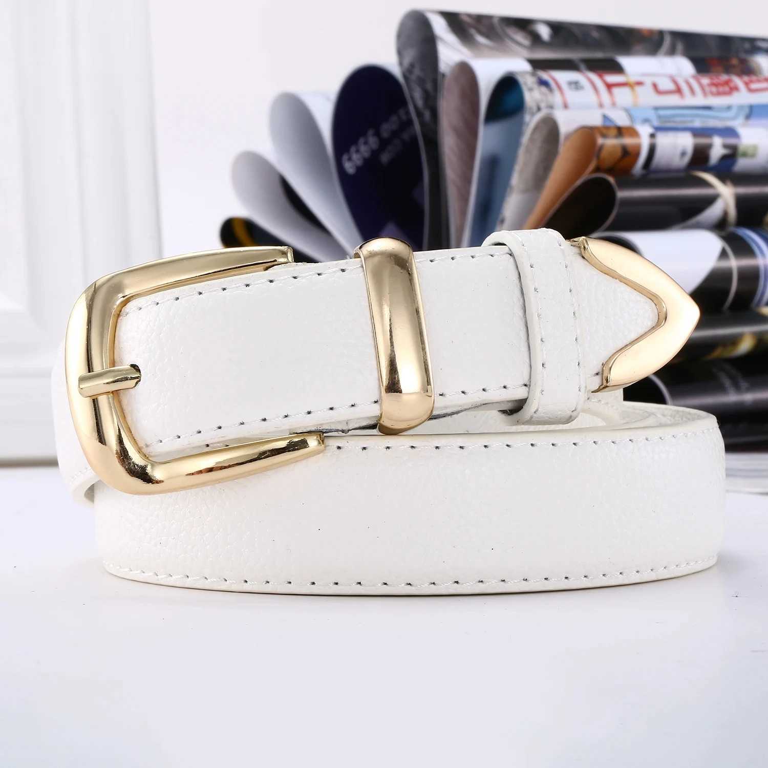 1pcs Womens Belt Simple Fashionable Needle Buckle Belt Casual Versatile Korean PU Leather Belt With Pants Jeans Belt Lady BeltsX240923