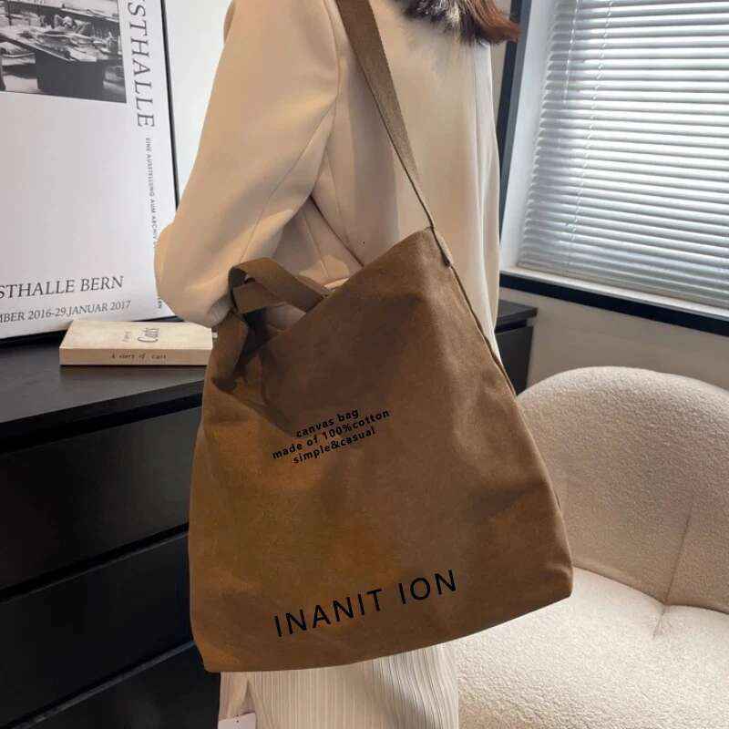 Designer bag Women Canvas Tote Casual Shoulder Work Bag Large Capacity Crossbody Top Handle Bag Multifunction Big Shopping Cross-body Handbag tote bag