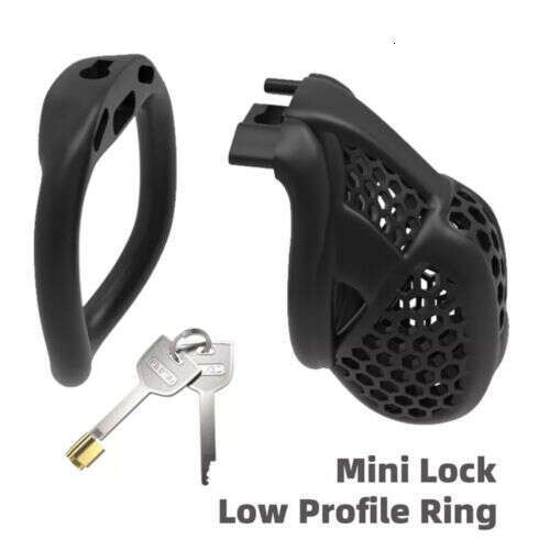2025 Beehive Pro Breathable Cage for Men Chastity Equipment Mini Lock Type 2 Ring for Men