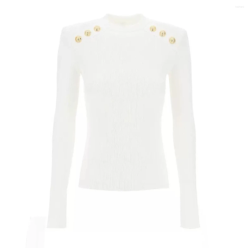 Women's Sweaters Spot 2024 Spring And Autumn Quality Classic Versatile Wool Blend Knitted Base Black Crew Neck Sweater