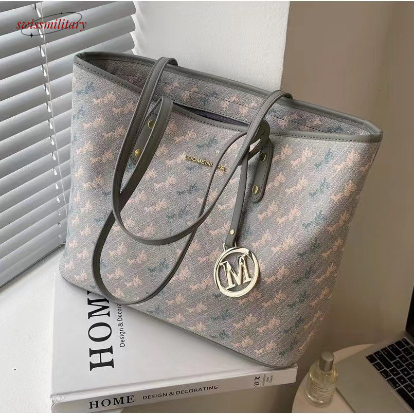 Advanced texture women with large capacity 2023 new summer versatile and simple shoulder for commuting to class tote bag #30 Swissmilitary