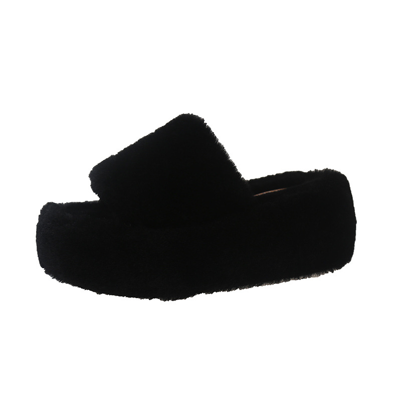 Women's 2024 Plush Cotton Slippers: Flat Bottomed for Indoor/Outdoor Comfort