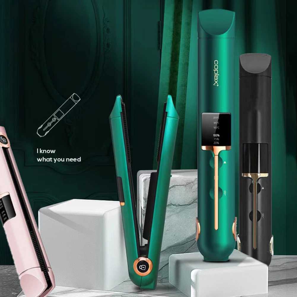 Cordless straightener USB charging 2-in-1 curling wand and straightener for quick heating perfect gift for travel girls/women CL240923