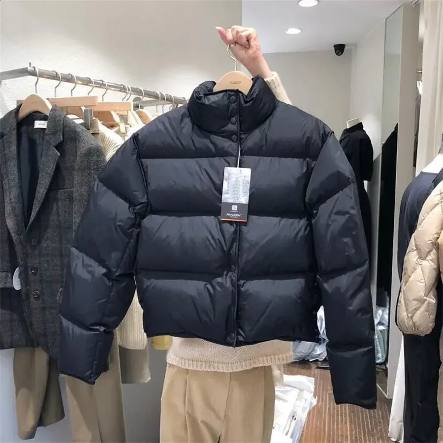 Zipper n feels like cotton warm jacket for womens autumn and winter collection Korean fashion loose short clothing trend 240921