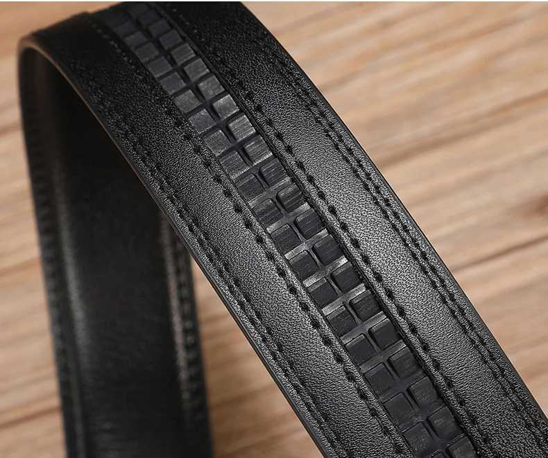 Ratchet Men Belt Replacement Strap 1 3/8 Large Size 150cm 170cm Leather Belt Strap for 40MM Slide Click Automatic BuckleX240923